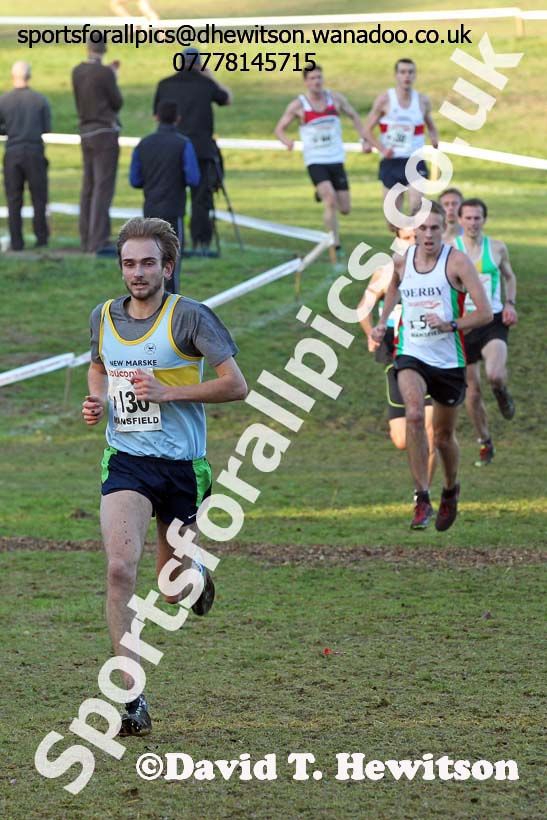Senior men, National Cross Country Relays, Berry Park, Mansfield. Photo: David T. Hewitson/Sports for All Pics
